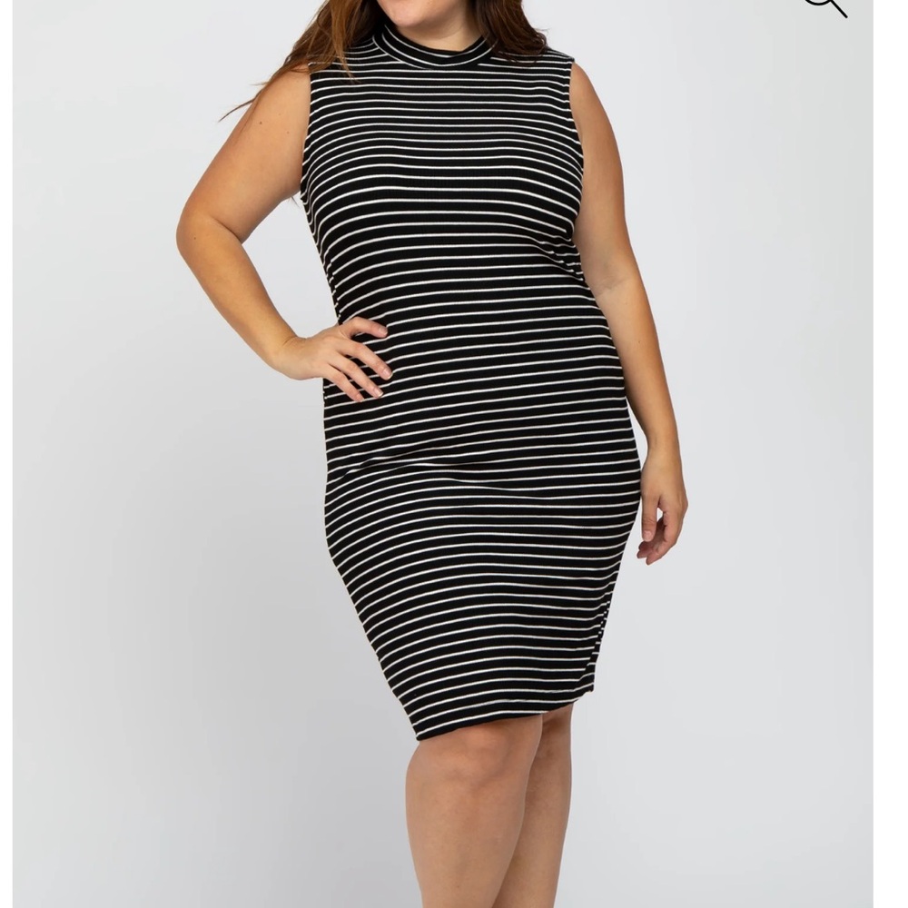 White Birch Mockneck Dress